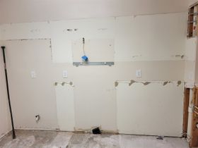 All cabinets removed