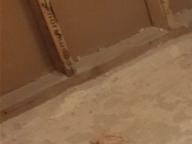 Plumbing rough in